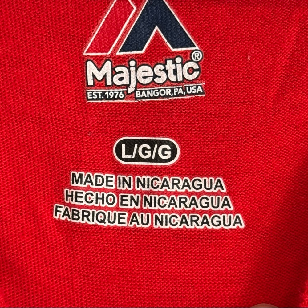 Majestic Buffalo Bills Red T-Shirt Large - Picture 3 of 4
